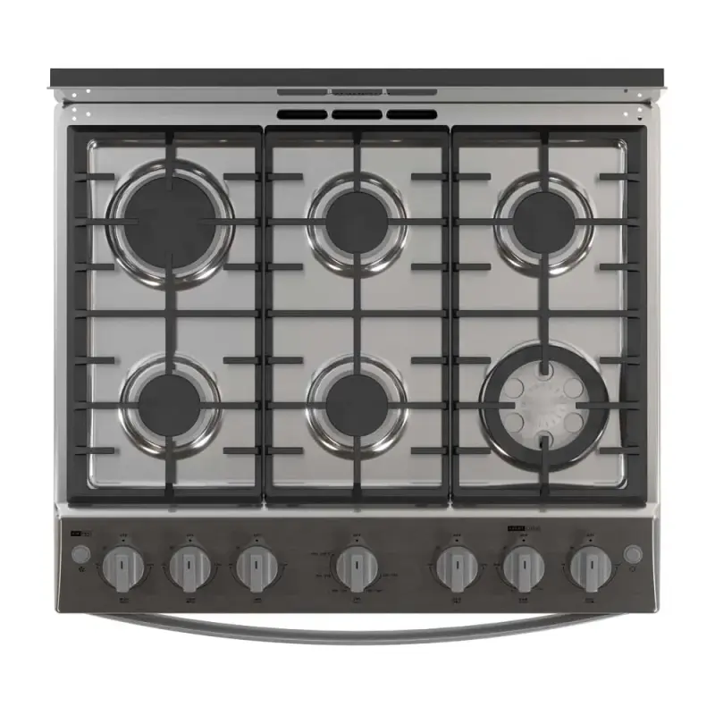 ESTUFA A GAS WHIRLPOOL DE 30" CON HORNO XPERT AIR FRY LWFR5050